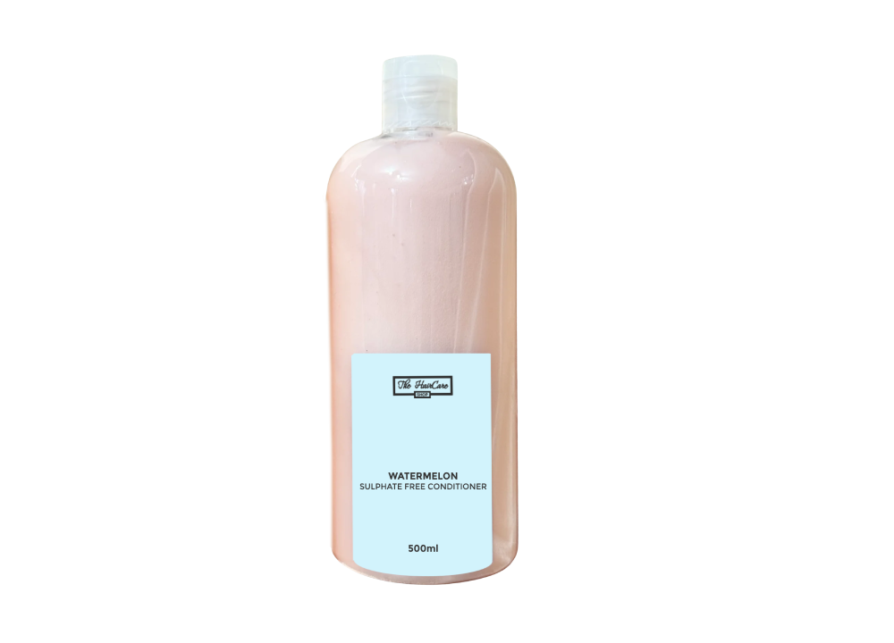 Watermelon Sulphate Free Conditioner 500ml 1 Transform your hair care routine today with the refreshing power of watermelon. Order now and experience the difference natural, sulphate-free care can make! Available exclusively at Hair Care Shop - Your trusted partner in natural hair care solutions.