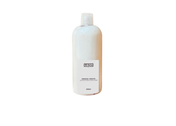Premium Keratin Conditioner 500ml with keratin listed in the product description